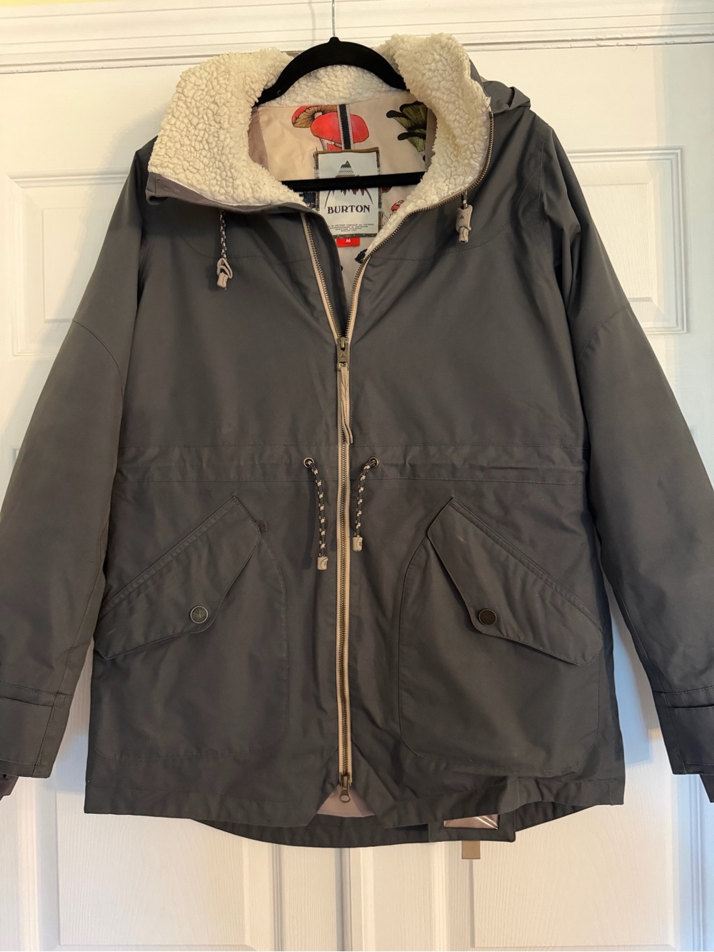 Burton Dryride Prowess Ski Jacket
Womens Medium Gray-Hooded